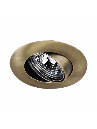 Foco empotrable 202 circular bronce