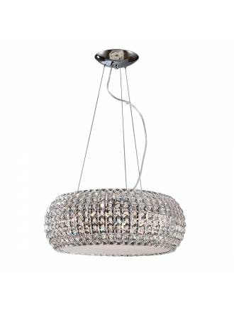 SCHULLER Diamond 54cm pendant lamp 9L G9 chrome