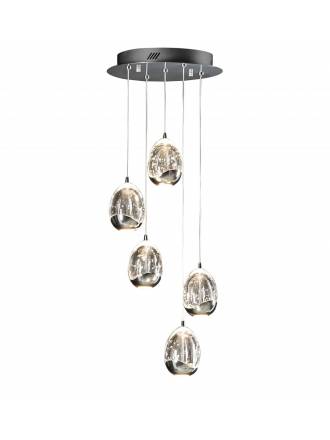 Schuller Rocio pendant lamp 5L LED chrome