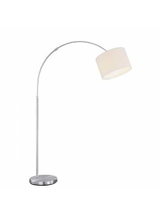 TRIO Texti floor lamp 1L E27 nickel