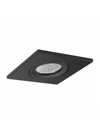 Foco empotrable NC1860SQBK GU10 negro - YLD