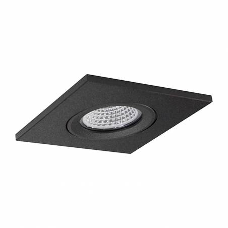 Foco empotrable NC1860SQBK GU10 negro - YLD