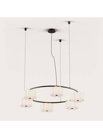 Lámpara colgante Flow 6L LED G9 cristal - Aromas