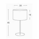 BRILLIANCE Flamingo table lamp white fabric colors