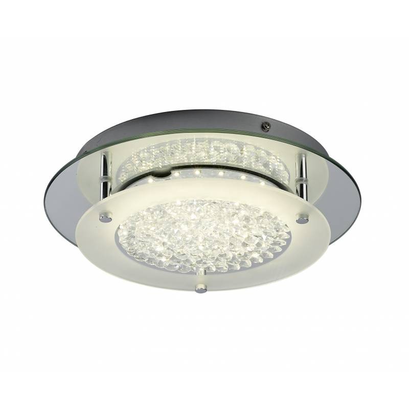 Mantra Crystal Ceiling Lamp Led 18w Round 36cm - Crystal Ceiling Light Led