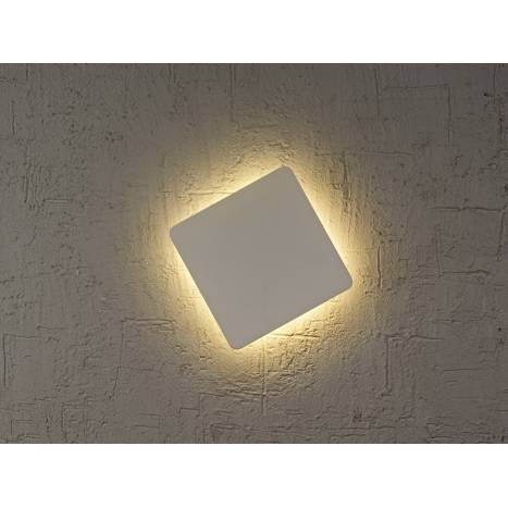 Aplique de pared Bora Bora LED cuadrado blanco de Mantra