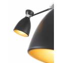 FARO Retro pendant lamp 12l black and gold