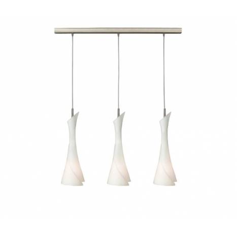 Mantra Zack pendant lamp 3L opal glass Mantra Zack pendant lamp 3L opal glass