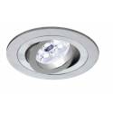 Foco empotrable LED 6w circular aluminio basculante