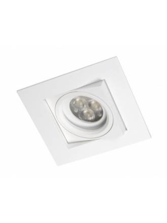 BPM Care square recessed light white aluminium