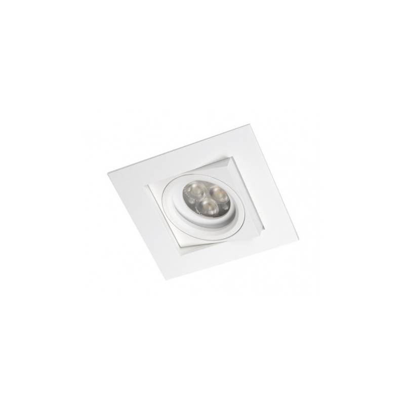 BPM Care square recessed light white aluminium BPM Care square recessed light white aluminium