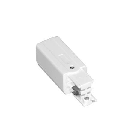 Conector de carril trifasico a red blanco