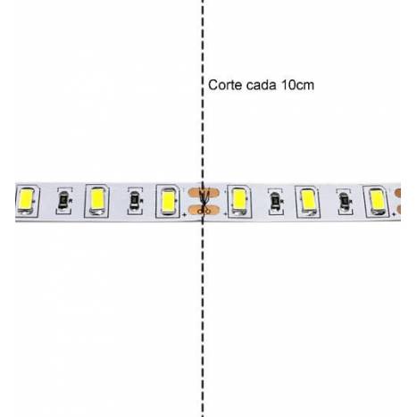 Tira LED 5mts 14.4w 60 LEDS/M 24VDC IP65 de Maslighting