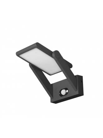 Aplique de pared Proa 2,5w LED solar negro de Beneito Faure