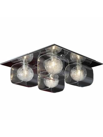 SCHULLER Eclipse ceiling lamp 4 lights bright chrome
