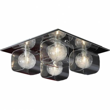 SCHULLER Eclipse ceiling lamp 4 lights bright chrome