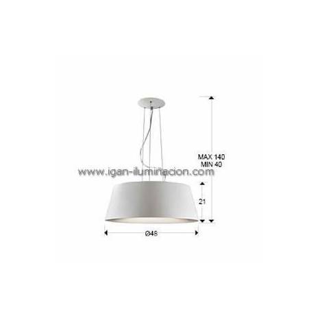 SCHULLER Zone pendant lamp ø50cm 4 lights white