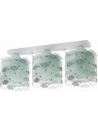 DALBER Clouds green ceiling lamp