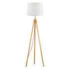 Wood floor lamps