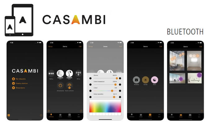 App Bluetooth Casambi dimming